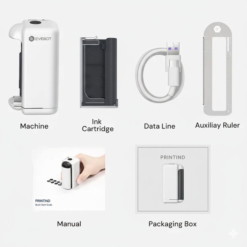 PrintPods Handheld Printer Mini Portable